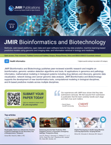 JMIR Bioinformatics and Biotechnology 2025 flyer image