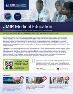 JMIR Medical Education 2025 flyer image
