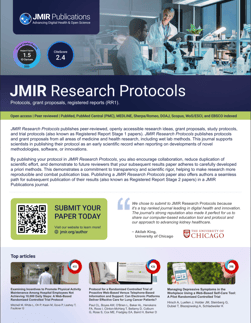 JMIR Research Protocols 2025 flyer image