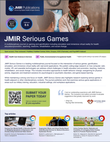 JMIR Serious Games 2025 flyer image