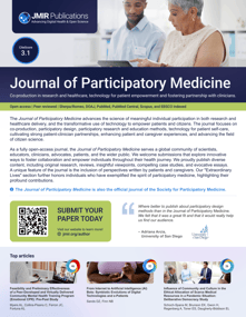 Journal of Participatory Medicine 2025 Flyer image