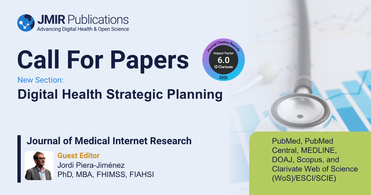 2025 Flagship CFP New Section Digital Health Strategic Planning