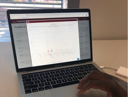 Computer screen showing graphs Computer screen showing graphs