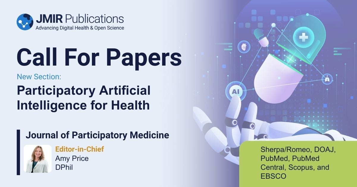 2026 JoPM CFP New Section Ai In Participatory Health
